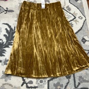 Loft Crushed Velvet Skirt- Small